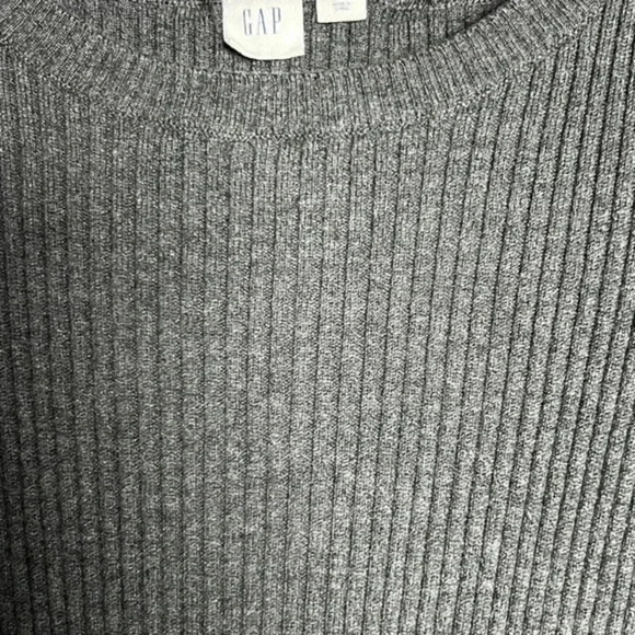 (2 for $15) Gap ribbed knit crew neck sweater dress/grey/size Small- NWOT - Picture 10 of 16